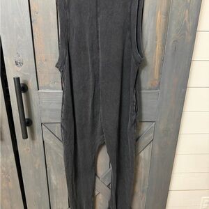 FP Movement Hot Shot Black Sleeveless Jumpsuit- Size S